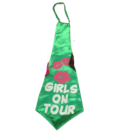 Hens Night Jumbo Neck Tie - Fun Green Accessory for Girls Night Out