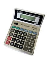 Efficient 8-Digit Solar and Battery-Powered LCD Desktop Calculator for Office Use