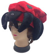 Cute Plush Ladybug Party Hat - Adorable Animal Costume Accessory for Dress-Up Events