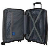 Milleni 3-Piece Hardshell Luggage Set - Black - Inspired by Pierre Cardin