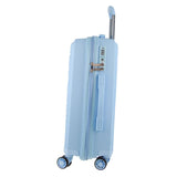 Milleni by Pierre Cardin 3-Piece Hardshell Luggage Set in Blue - Modern Travel Suitcases