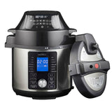 MasterPro 5L All-in-One Electric Multi Cooker & Air Fryer with Dual Lids - Black