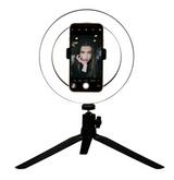 20cm Adjustable LED Selfie Ring Light with Tripod and Smartphone Holder