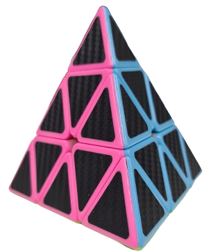 Pyraminx Brain Teaser Puzzle Cube - Educational 3D Triangle Toy for Critical Thinking