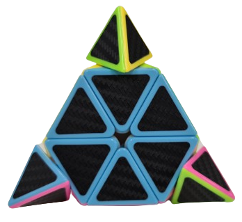 Pyraminx Brain Teaser Puzzle Cube - Educational 3D Triangle Toy for Critical Thinking