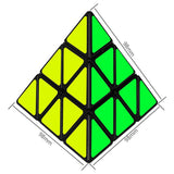 Pyraminx Brain Teaser Puzzle Cube - Educational 3D Triangle Toy for Critical Thinking