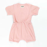 Ribbed Cotton Romper for Babies - Lemonade - 0-3 Months