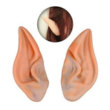 Pointed Latex Elf Ears for Halloween Costumes - Ideal for Wizards, Vampires, and Aliens