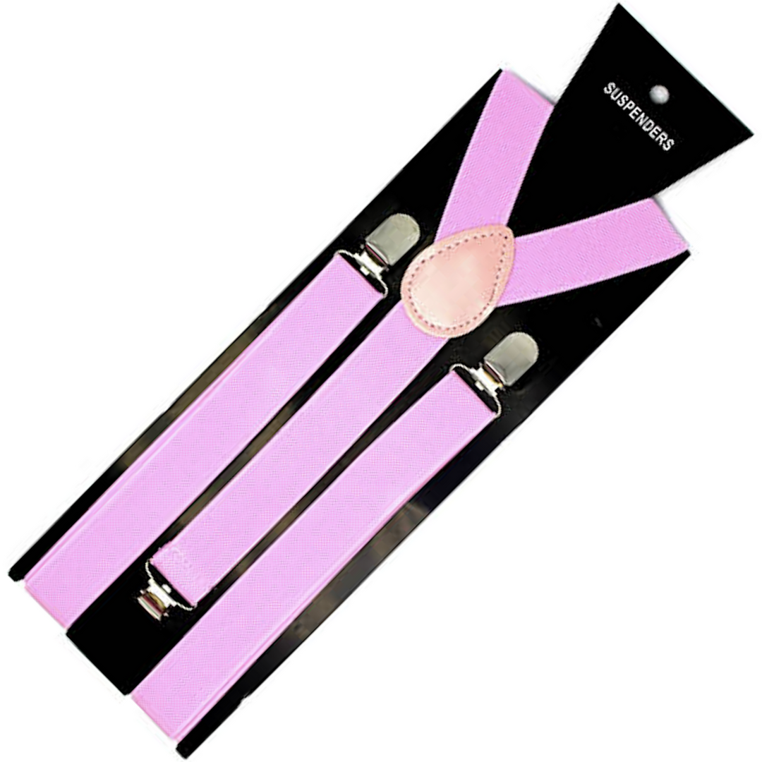 Lilac Adjustable Clip-On Suspenders for Formal Occasions - Unisex Design for Weddings and Events