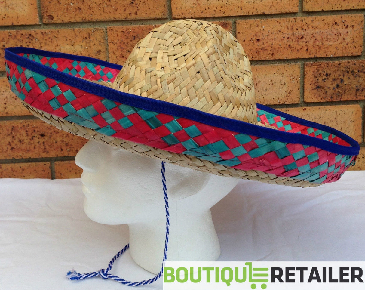 Colorful Mexican Sombrero Party Hat for Fancy Dress Costumes