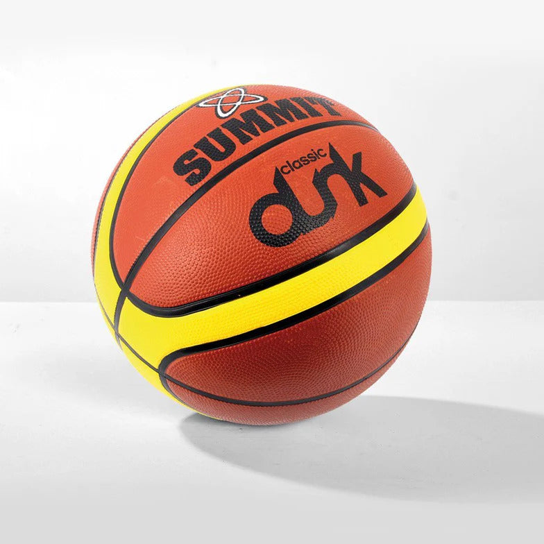 Versatile Summit Classic Dunk Basketball - Size 7 Rubber Ball for Indoor and Outdoor Play