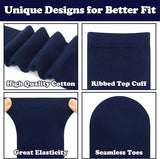 Navy Knee High Cotton Socks for Kids - Unisex School Wear - Size 6-11 (Ages 12+)