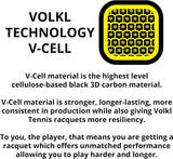 VOLKL V-CELL 10 (300g) Tennis Racquet - Unstrung - 4 1/2