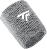 Tecnifibre Tennis XL Wristband Wrist Bands Sweatband Sport Squash Cotton - Silver