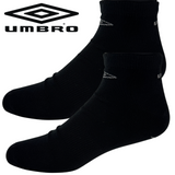 Umbro Men's Black Ankle Socks - 3 Pairs Pack - EU Size 43-46