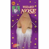 Giant Latex Wizard Nose with Moustache for Fantasy Character Costumes