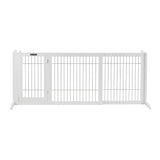 Freestanding Retractable Dog Barrier with Gate Small