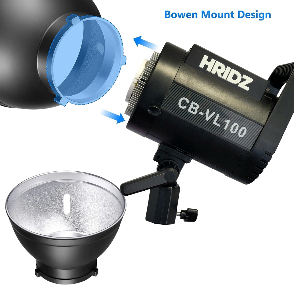 HRIDZ CB-VL100 100W Bi-Colour LED Video Light with Battery Operation for Professional Photography and Videography