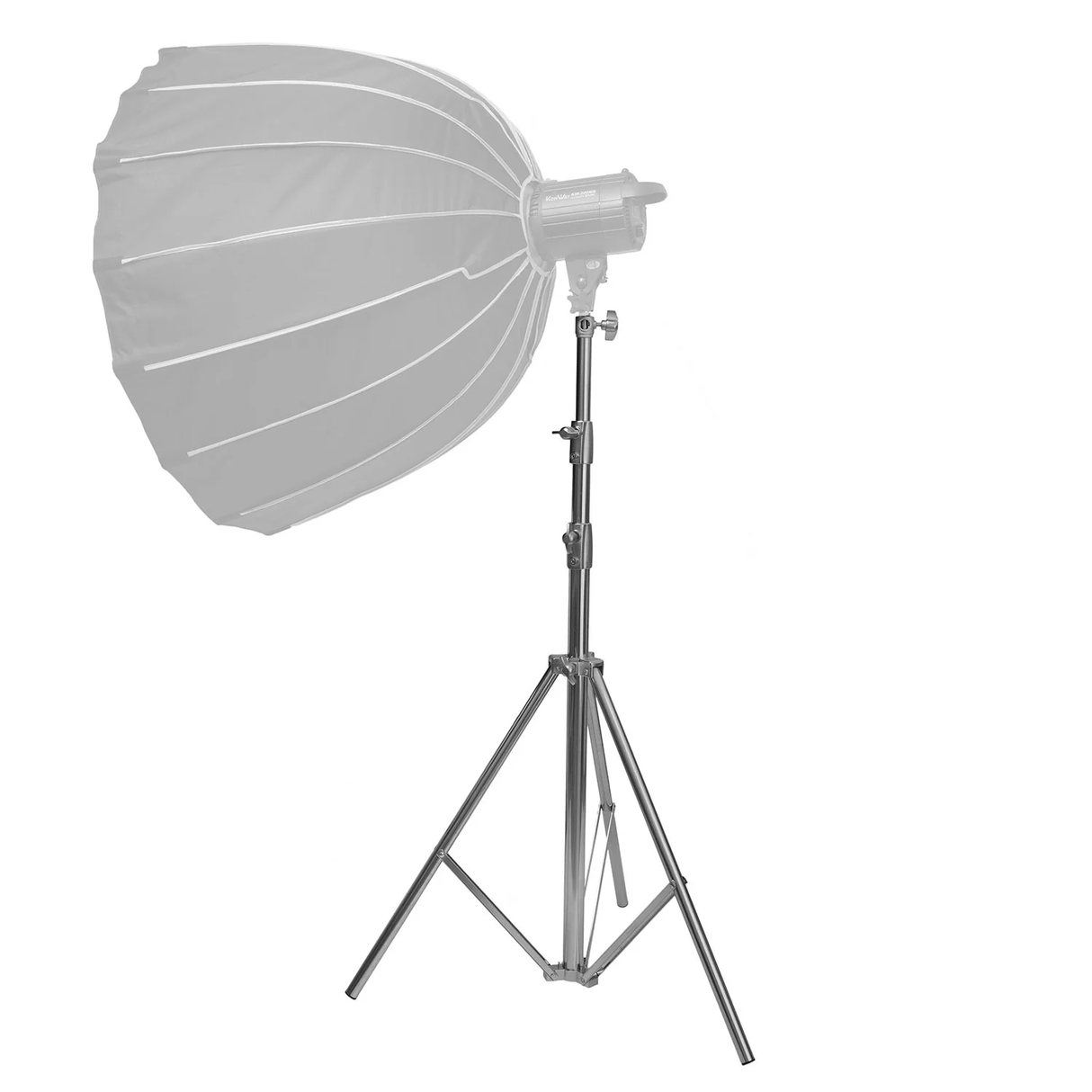 Set of 3 Heavy Duty 260cm Stainless Steel Light Stands for Photography and Videography