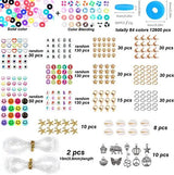 13200PCS Colorful Polymer Clay Beads Set with Alphabet Letters for DIY Jewelry Making and Craft Projects