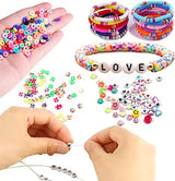 13200PCS Colorful Polymer Clay Beads Set with Alphabet Letters for DIY Jewelry Making and Craft Projects