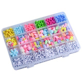 950-Piece Colorful Acrylic Beads Kit with Alphabet Beads for Creative Jewelry Making