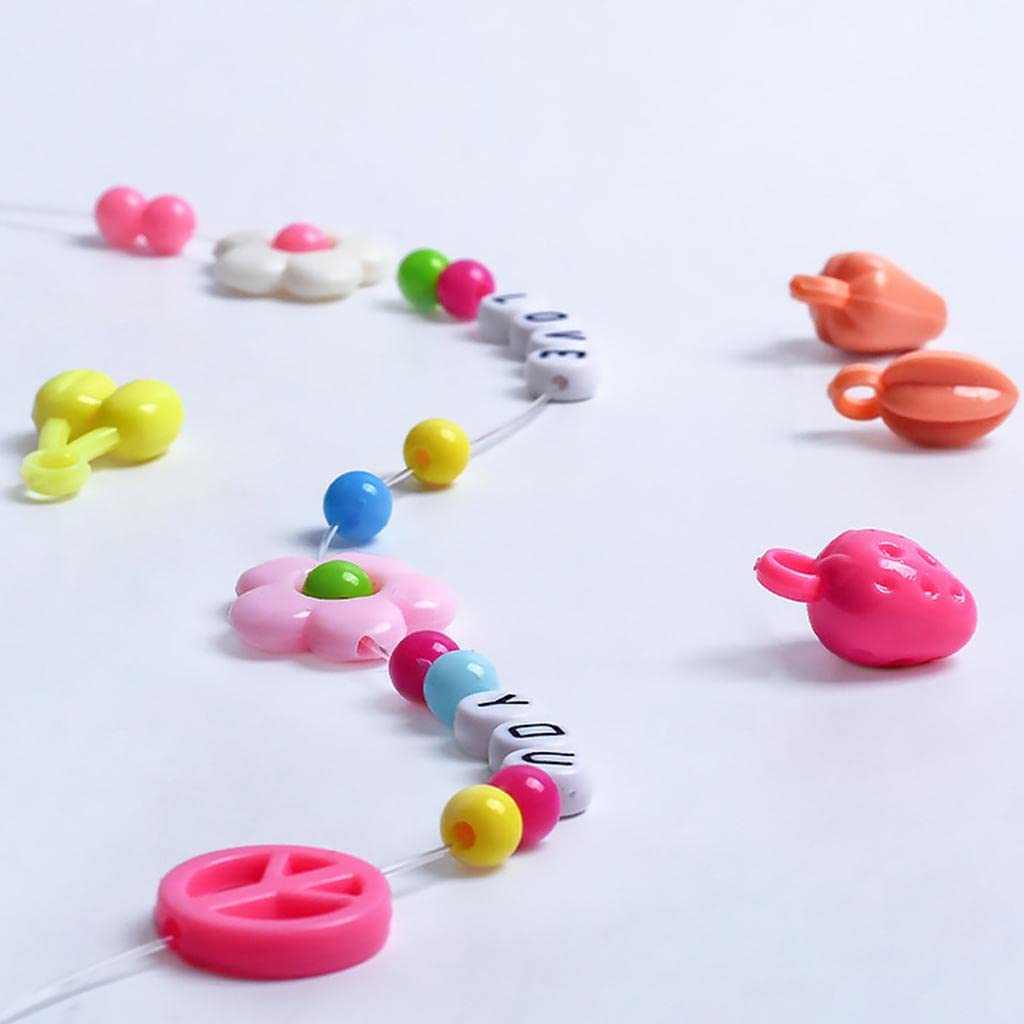 950-Piece Colorful Acrylic Beads Kit with Alphabet Beads for Creative Jewelry Making