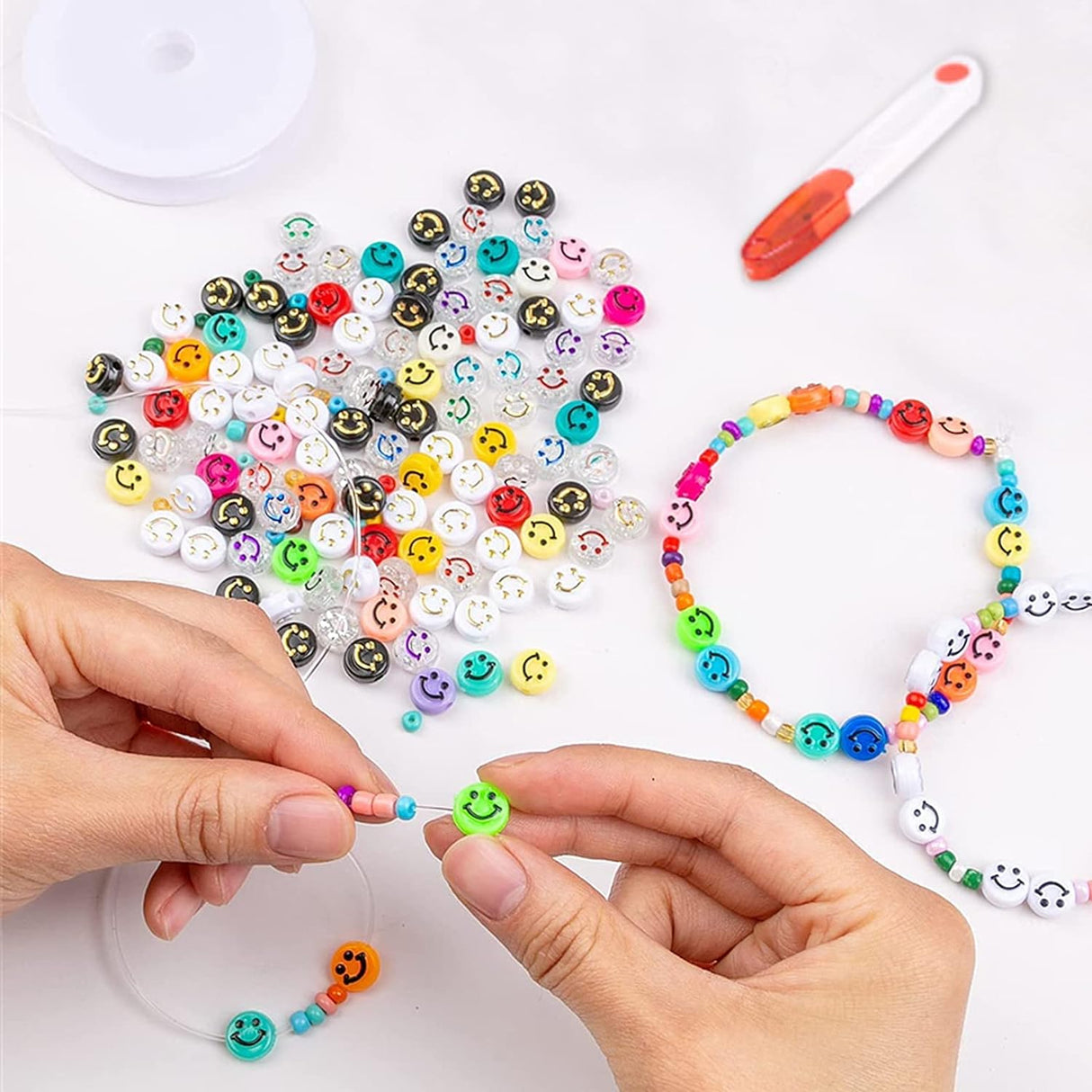 3900-Piece Colorful Polymer Clay Bead Set for DIY Jewelry Making - 18 Vibrant Colors & Unique Shapes