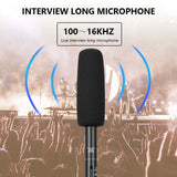 HZ-320 Premium Filmmaker's Shotgun Microphone for Interviews and Studio Recording