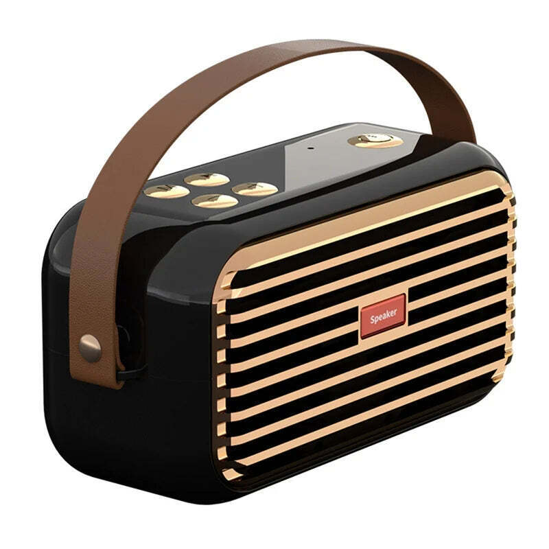 Classic Retro Bluetooth Speaker: Portable High-Quality Stereo Sound for Any Setting