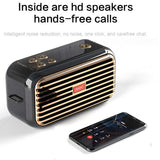 Classic Retro Bluetooth Speaker: Portable High-Quality Stereo Sound for Any Setting