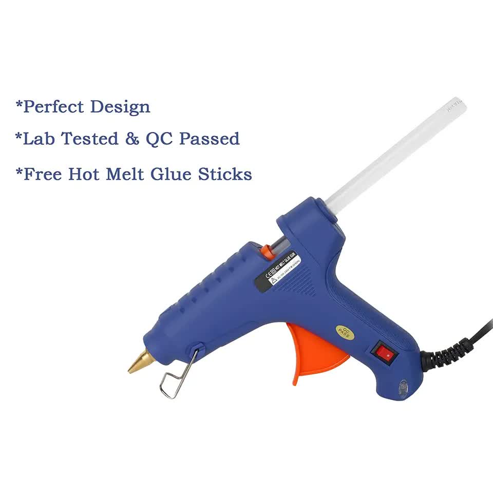 Versatile Hot Melt Glue Gun Repair Kit with 50 Glitter Glue Sticks