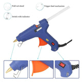 Versatile Hot Melt Glue Gun Repair Kit with 50 Glitter Glue Sticks