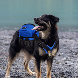 Ondoing Dog Backpack Harness Pet Carrier Saddle Bag Reflective Adjustable Outdoor Hiking-L-Blue