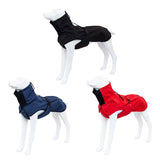 Pet Dog Raincoat Poncho Jacket Windbreaker Waterproof Clothes with Harness Hole-XS-Red