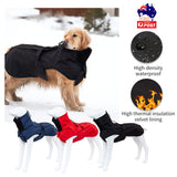 Pet Dog Raincoat Poncho Jacket Windbreaker Waterproof Clothes with Harness Hole-M-Blue