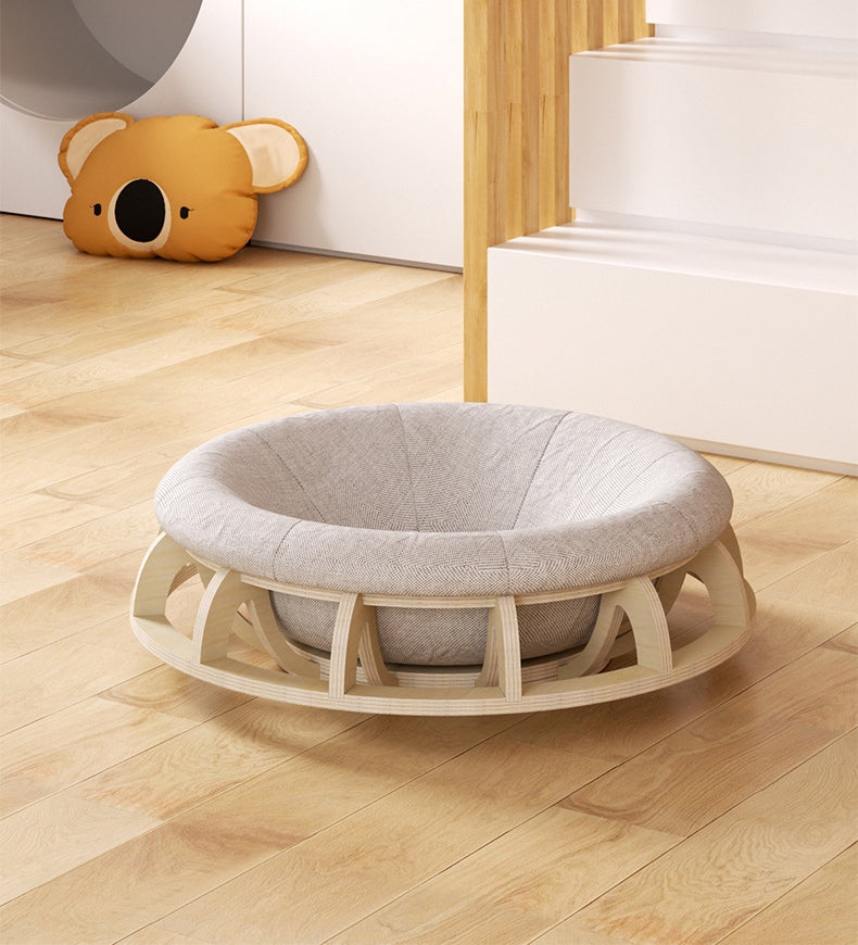 Wooden Multi-Function Cat and Dog Nest Bed