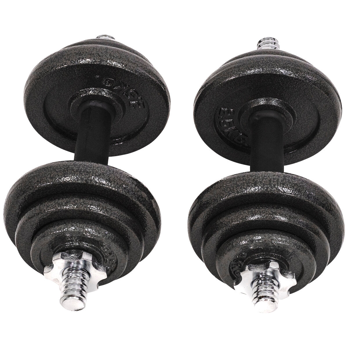 20KG Cast Iron Dumbbell Set Weight Dumbbells Home Gym Training Fitness BarBell Case