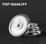 30KG Chrome Dumbbell Set Weight Dumbbells Home Gym Training Fitness BarBell Case - Close-Up Angle