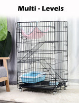 3 Level Rabbit Bird Cage Ferret Parrot Aviary Cat Rat Aviary Budgie Hamster Pet Cages Castor L