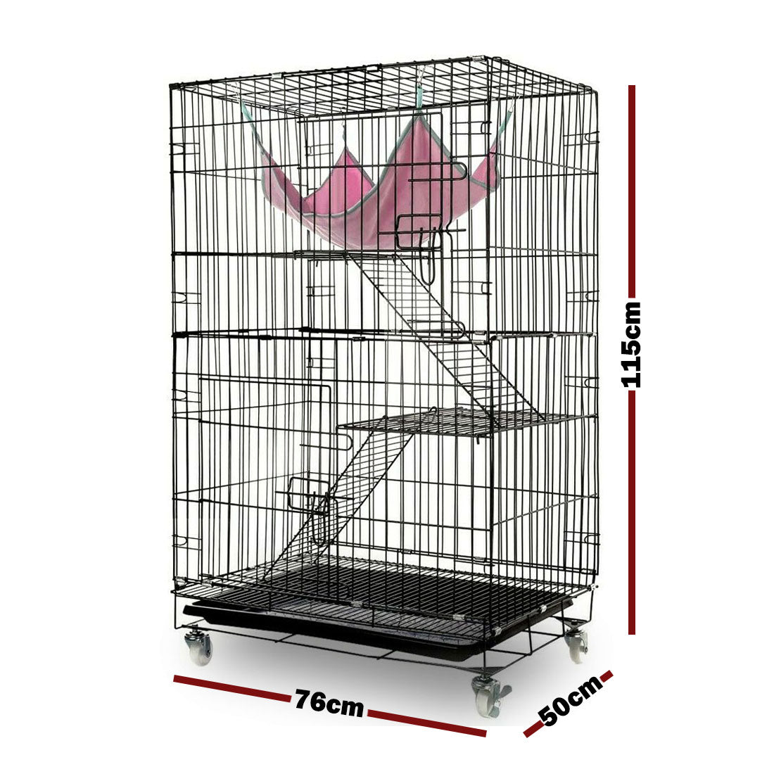 3 Level Rabbit Bird Cage Ferret Parrot Aviary Cat Rat Aviary Budgie Hamster Pet Cages Castor XL