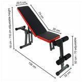 Adjustable Sit Up Weight FID Bench Fitness Flat Incline Decline Press Gym Home - Low Angle