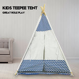 Giant Cotton Canvas Kids Teepee Children Pretend Play Tent Indoor Outdoor Party