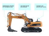 HUINA 1/14 16CH RC Broken Drill Drilling Excavator Construction Vehicle Toy Gift