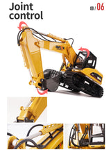 HUINA 1/14 15CH RC Alloy Excavator Construction Engineering Vehicle Digger Toy Gift