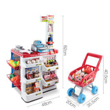 Supermarket Play Set Grocery Shopping Pretend Role Play w/ Trolley