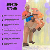 COWBOY Fancy Dress Inflatable Suit -Fan Operated Costume - Extra Image