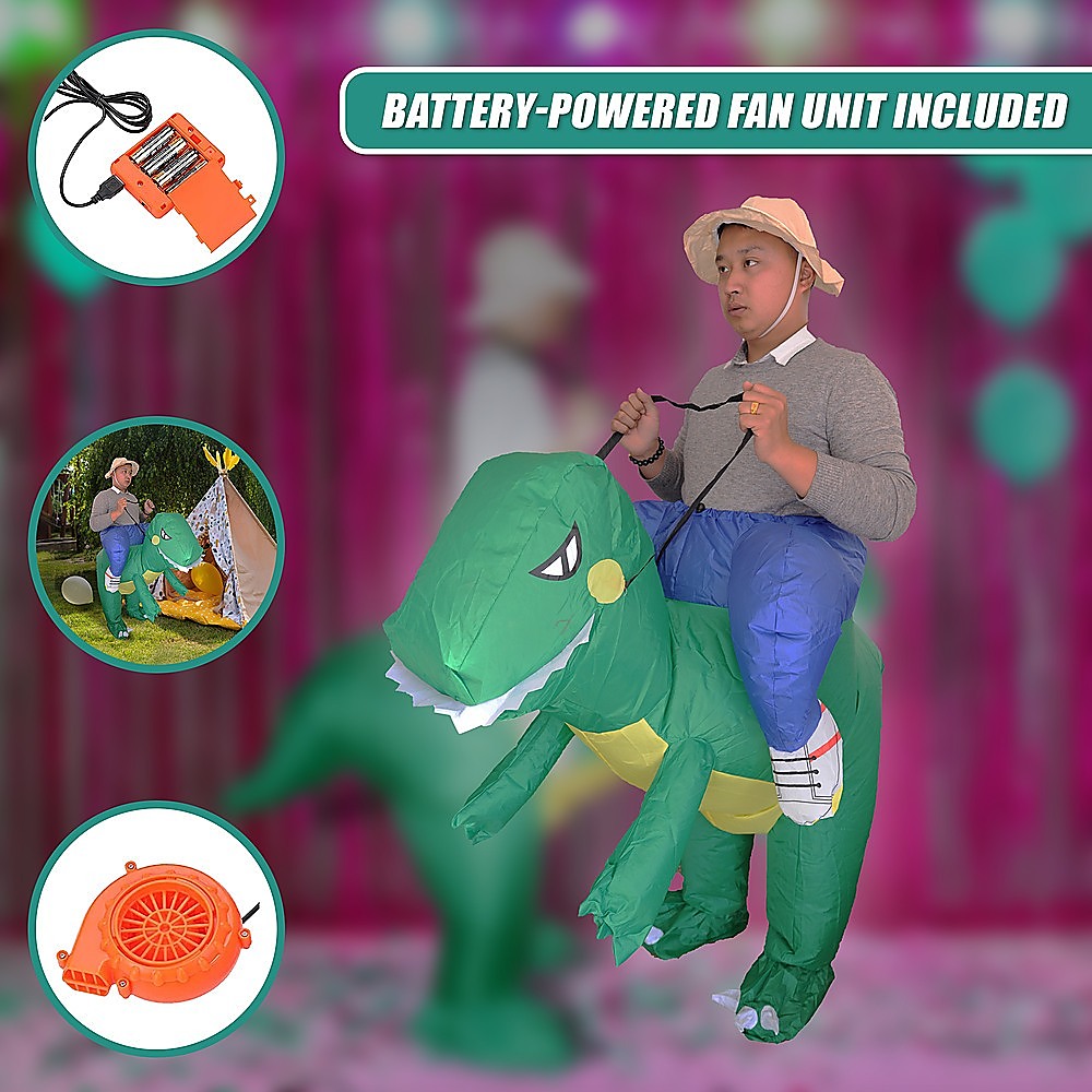 DINO Fancy Dress Inflatable Suit -Fan Operated Costume