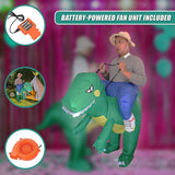 DINO Fancy Dress Inflatable Suit -Fan Operated Costume - Low Angle