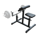 Preacher Curl Bench Weights Commercial Bicep Arms - Rear View